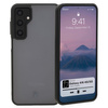 Etui Bizon Case Angelo do Galaxy A16 4G/5G, półprzezroczyste z czarną ramką