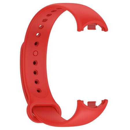 Pasek Bizon Strap Watch Dots do Xiaomi Mi Smart Band 8, czerwony