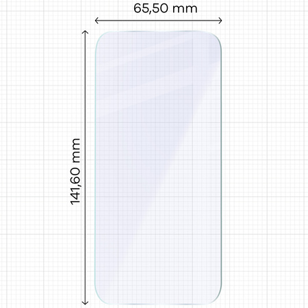 Elastyczne szkło hybrydowe Bizon Glass Mule do iPhone 15