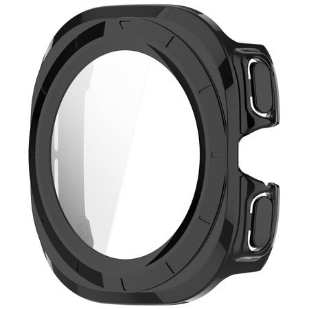 Etui ze szkłem do zegarka Bizon Case+Glass Watch do Galaxy Watch Ultra 2 / 1, czarne
