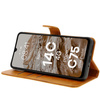 Etui z klapką Bizon Case Pocket do Xiaomi Redmi 14C 4G / POCO C75, brązowe