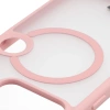 Etui z pierścieniem magnetycznym Bizon Case MatteO do Nothing Phone (3), przydymione-jasnoróżowe