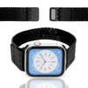 Pasek ze stali nierdzewnej Bizon Strap Watch Titanium do Apple Watch 44/45/46/49 mm, czarny