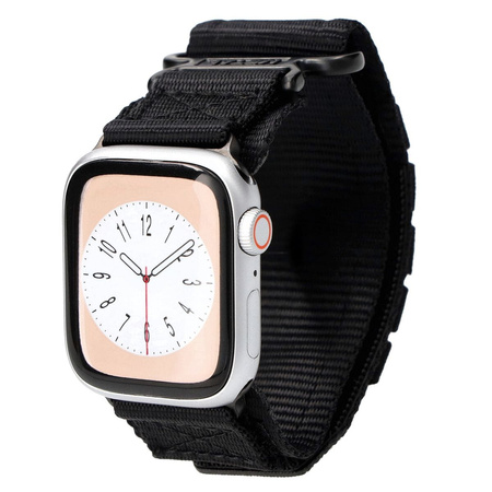 Sportowy pasek do zegarka Bizon Strap Watch Adventure do Apple Watch 38/40/41/42 mm, czarny