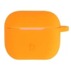 Silikonowe etui z karabińczykiem Bizon Case Headphone Silicone do AirPods 3, marchewkowe