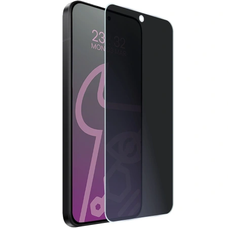 Prywatyzujące szkło hybrydowe Bizon Glass Mule Shadow do Xiaomi POCO F7, matowe