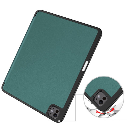 Etui Bizon Case Tab Lizard do iPad Pro 13" 2025 / 2024, ciemnozielone