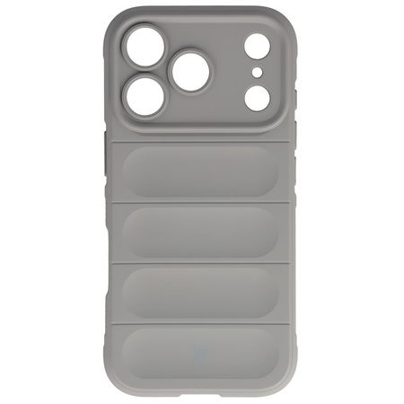 Pancerne etui Bizon Case Tur do iPhone 17 Pro, jasnoszare