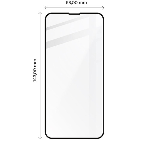 Szkło hartowane Bizon Glass Edge do iPhone 13 / 13 Pro, czarne