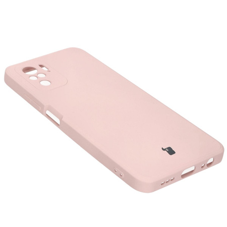 Etui Bizon Case Silicone Sq do Xiaomi Poco M5S / Redmi Note 10/10S, jasnoróżowe