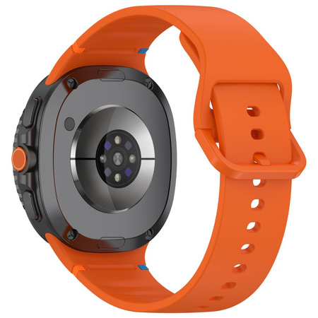 Silikonowy pasek Bizon Strap Watch Silicone G do Galaxy Watch 8 / 8 Classic, pomarańczowy
