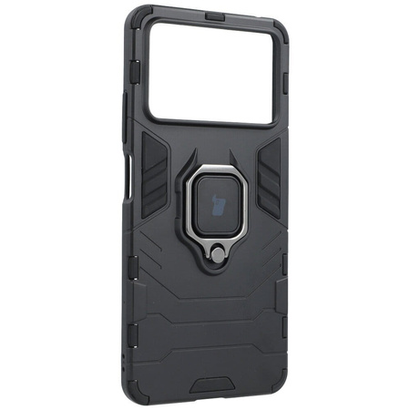 Etui Bizon Case Armor Ring do Xiaomi Poco X4 Pro 5G, czarne