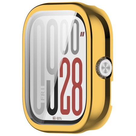 Etui z osłoną ekranu Bizon Case Watch Felipe do Xiaomi Redmi Watch 5, złote