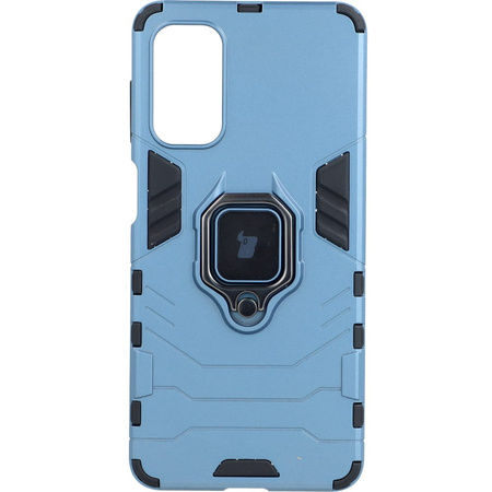 Etui Bizon Case Armor Ring do Galaxy M52, niebieskie