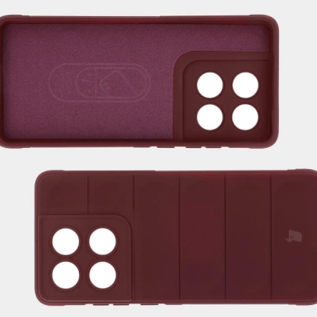 Pancerne etui Bizon Case Tur do Motorola Edge 60 / 60 Fusion, burgundowe