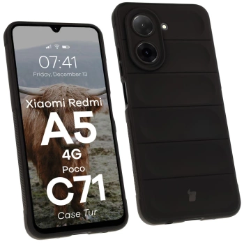 Pancerne etui Bizon Case Tur do Xiaomi Redmi A5 4G / POCO C71 4G, czarne