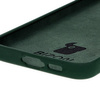 Silikonowe etui Bizon Soft Case do Galaxy S24 FE, ciemnozielone