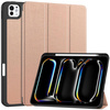 Etui Bizon Case Tab Lizard do iPad Pro 11" 2025 / 2024, różowozłote