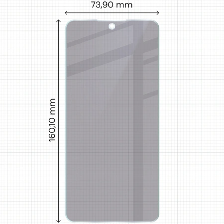 Prywatyzujące szkło hybrydowe Bizon Glass Mule Shadow do Nothing Phone (3a) Pro, matowe