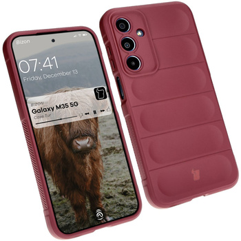 Pancerne etui Bizon Case Tur do Galaxy M35 5G, ciemnofioletowe