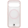 Etui z pierścieniem magnetycznym Bizon Case MatteO do Pixel 10 / 10 Pro, przydymione-różowe