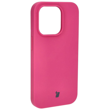 Etui silikonowe do iPhone 14 Pro Bizon Soft Case, fuksja