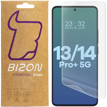 Folia hydrożelowa na ekran Bizon Glass Hydrogel Front do Redmi Note 13 Pro+ 5G / 14 Pro 5G / 14 Pro+ 5G / Poco X7, 2 sztuki