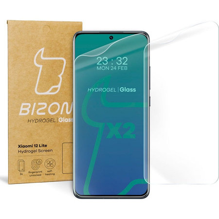 Folia hydrożelowa na ekran Bizon Glass Hydrogel dla Xiaomi 12 Lite, 2 sztuki