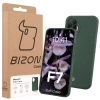 Silikonowe etui Bizon Soft Case do Xiaomi POCO F7, ciemnozielone