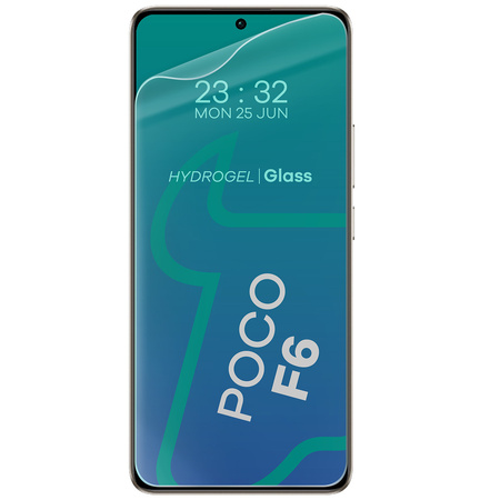 Folia hydrożelowa na ekran Bizon Glass Hydrogel Front Duo do Xiaomi Poco F6, 2 sztuki