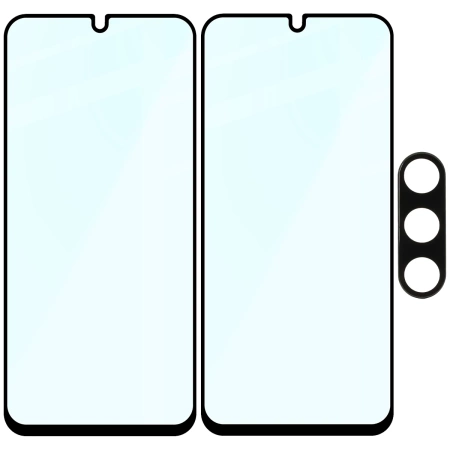 2x Szkło + szybka na aparat Bizon Edge 2 Pack do Galaxy A16 4G / 5G