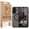 Etui z pierścieniem magnetycznym Bizon Case MatteO do Galaxy A17 5G, przydymione-czarne