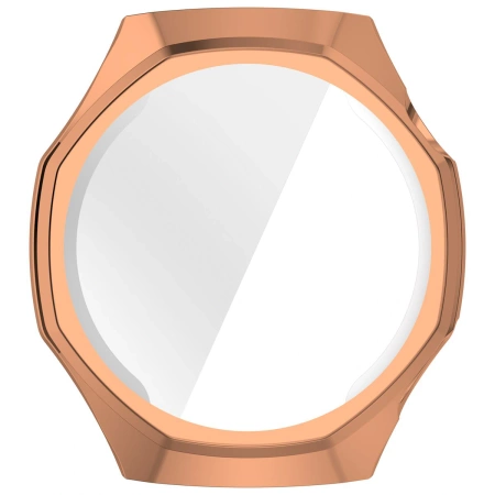 Etui z osłoną ekranu Bizon Case Watch Felipe do Huawei Watch GT6 Pro 46 mm, różowozłote