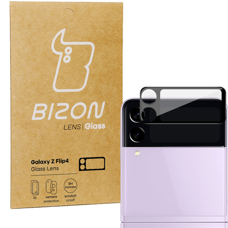 Szkło na aparat Bizon Glass Silk Lens dla Galaxy Z Flip4, 2 sztuki