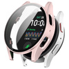 Etui ze szkłem do zegarka Bizon Case+Glass Watch do Galaxy Watch 7 40 mm, satynowo różowe