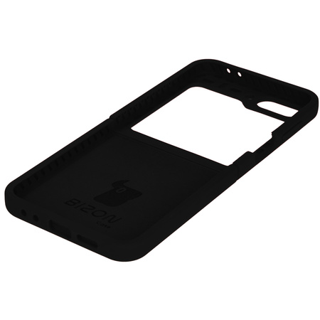 Silikonowe etui Bizon Soft Case do Galaxy Z Flip7 FE / Z Flip6, czarne