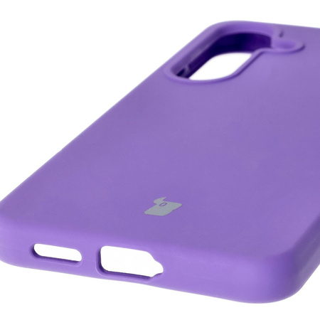 Silikonowe etui Bizon Soft Case do Galaxy S25, fioletowe
