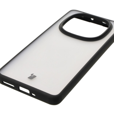 Etui Bizon Case Angelo do Xiaomi Redmi Note 14 Pro 5G / 14 Pro+ 5G / Poco X7, półprzezroczyste z czarną ramką