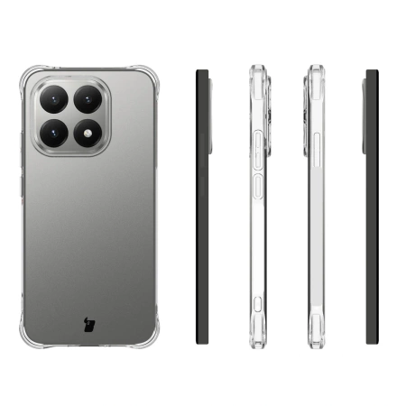 Elastyczne etui + 2x szkło hartowane Bizon Case Clear Pack do Xiaomi 15T