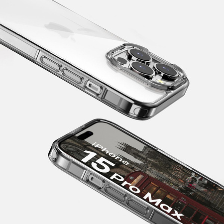 Etui Bizon Case Halo do iPhone 15 Pro Max, przezroczyste