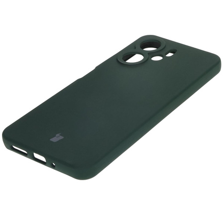 Silikonowe etui Bizon Soft Case do Xiaomi Redmi 13C 4G / Xiaomi Redmi 13C 5G / Xiaomi Poco C65, ciemnozielone