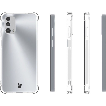Etui + 2x szkło + obiektyw Bizon Case Clear Pack do Motorola Moto E32/E32S, przezroczyste