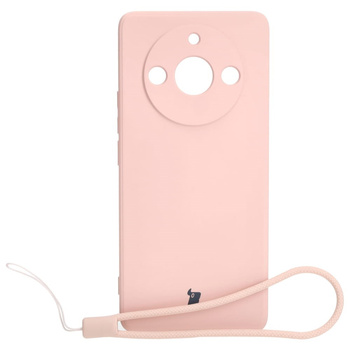 Etui Bizon Case Silicone Sq do Realme 11 Pro / 11 Pro+, jasnoróżowe