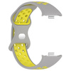 Pasek Bizon Strap Watch Octo do Xiaomi Redmi Watch 5/4 / Smart Band 9/8 Pro, jasnoszaro-żółty