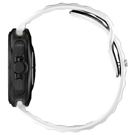 Silikonowy pasek Bizon Strap Watch Silicone G do Galaxy Watch Ultra 2 / 1, biały