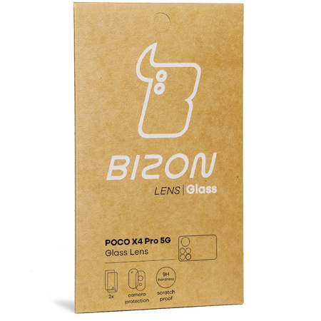 Szkło na aparat Bizon Glass Lens dla Poco X4 Pro 5G, 2 sztuki