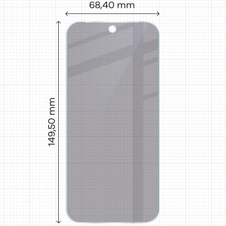 Prywatyzujące szkło hybrydowe Bizon Glass Mule Shadow do Google Pixel 10 Pro, matowe