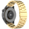 Pasek ze stali nierdzewnej do smartwatcha, Bizon Strap Watch Aura, Quick Release 22 mm, złoty