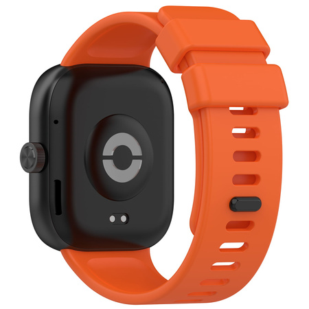 Pasek Bizon Strap Watch Silicone do Xiaomi Redmi Watch 4 / Xiaomi Band 8 Pro, marchewkowy