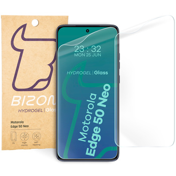 Folia hydrożelowa na ekran Bizon Glass Hydrogel Front do Motorola Edge 50 Neo, 2 sztuki